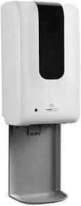 Automatic Hand Sanitizer/Soap Dispenser Touchless Electronic Motion Sensor Release for Gel & Liquid Solutions + Anti-Drip Catcher Tray & Large Capacity Refillable Tank of 1200ML/40OZ 16x13.3x30 CM Black