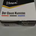 VEESA Dry Erase Markers (Black Red Blue), Fine Tip, 75 Count Low-Odor Whiteboard Marker Pens for Office School Home