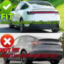 STSEV01 Rear Spoiler Fit for Tesla New Model Y Juniper 2026, Sporty V-Style Performance Appearance Type Wing, Trunk DeckLid Lip Exterior Accessories, Tape Installation (Glossy Black)