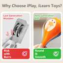 iPlay, iLearn Toddler Musical Instruments Toys, Kids Drum Set, Baby Trumpet, Percussion, Harmonica, Maraca, Flute, Tambourine, Birthday Gifts for 18 Months Olds Ages 2 3 4 5 Years Boys Girls Children