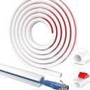 118in Wall Cable Hider, Flexible Wire Cord Management Self-Adhesive Cord Covers for Wires on Wall, Side Open One Cord Cable Raceway Wire Cover for Cords, HDMI Cord Hider for Wall Mount TV