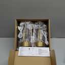 2-Pack Portable Touch Control Table Lamp with 5000mAh Battery, 3-Color Stepless Dimming Cordless LED Light for Bedroom/Camping/Restaurant/Bar Indoor & Outdoor2-Pack Gold