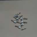 1.25" U Bolt Clamp, Muffler Exhaust Clamps,1-1/4 Inch Saddle Style Heavy Duty Mild Steel(4-Pack)