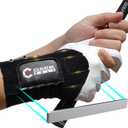 GAIARENA Golf Wrist Brace Wrist Hinge Swing Aid, Efficient Golf Swing Training Equipment to Correct Wrists Angle & Develop Muscle Memory for Beginner Golfers (Medium, Black [Left Handed Golfers])