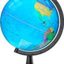 13" Globe for Children & Adults, Interactive World Globe for Kids with HD Waterproof & Writable Surface, Educational STEM Learning Toy, Classroom Teaching Gift