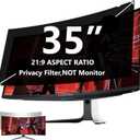 35 Inch Privacy Screen Filter for Computer Ultrawide 21:9 Curved Monitor- Privacy Shield,Anti-Glare and Anti Blue Light Protector
