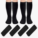 Sarfel 4 Pairs Youth Kids Toddler Soccer Socks Girls Boys Baseball Socks Kids Football Softball Accessories Team Sports