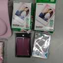 Fujifilm Instax Mini 12 Instant Camera + MiniMate Accessory Bundle & Compatible Custom Case + Fuji Instax Film Value Pack (50 Sheets) Flamingo Designer Photo Album (Blossom Pink)