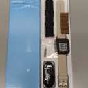 Smart Watches for Women Men (Answer/Make Calls, 3 Bands), 1.85" Fitness Tracker Watch for iPhone/Android Phones with Heart Rate Monitor Sleep/Steps Tracker 100+ Sports Pedometer Waterproof Gold (Starlight)