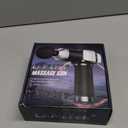 Deep Tissue Massage Gun, Portable Percussion Muscle Massager with 30 Speeds & 6 Attachments, Handheld Electric Back & Neck Massager for Pain Relief (Light Gray)