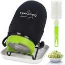 Premium Sprouts Growing Kit, 2 Sprouting Jar Kits & Superior Sprout lids, Blackout Sleeves, Drain Tray, Stainless Steel Stand, Growing Kit for Broccoli, Alfalfa, Beans & Mushroom by YeeGeell (Set of 2)