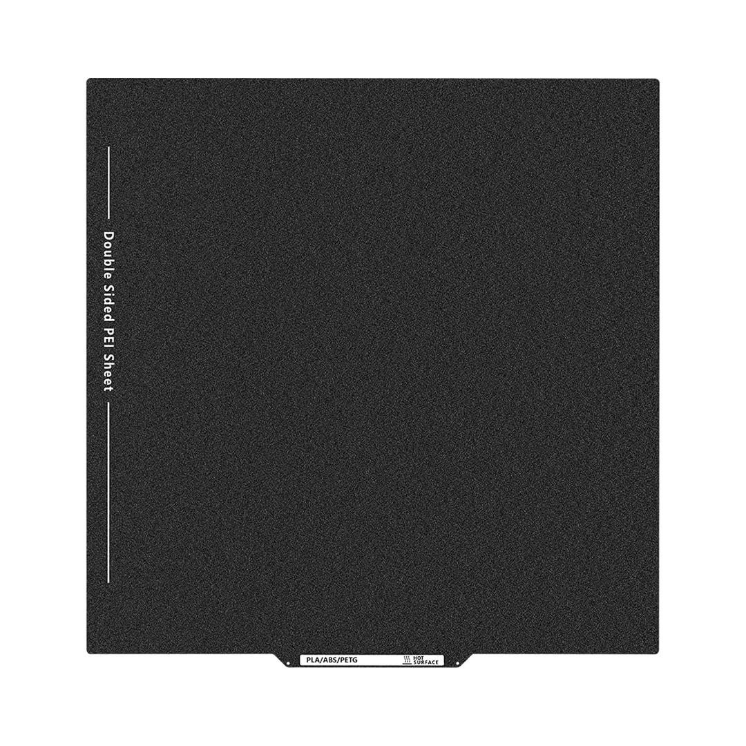 Upgraded Neptune 4 Max Double Sided PEI Build Plate, 3D Printer Black Textured PEI Platform for Elegoo Neptune 3 Max, Kobra 2 Max 430x430mm