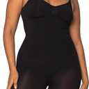 Essenciel Seamless Shapewear Dupe Bodysuit for Women, Tummy Control, Butt Lifter, Thigh Slimmer, Adjustable Straps, Easy On/Off, Invisible, 360 Shaping (Black, XXL)