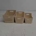 Wooden Crates Set, 3 Pieces, Decorative Boxes, Wood, FSC Certified, Natural, 3 Sizes, with Handles, Wooden Boxes, L11.5*8*6 M10.5*6.5*5 S9.5*5.5*4In