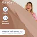 Full Size 4 Piece Sheet Set - Comfy Breathable & Cooling Sheets - Hotel Luxury Bed Sheets for Women & Men - Deep Pockets, Easy-Fit, Extra Soft and Wrinkle Free Sheets - Mauve Oeko-Tex Bed Sheet Set