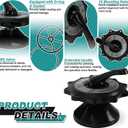 SPX0715BA3 Key Cover and Handle Assembly with O-Ring Compatible with Hayward 2-inch Multiport Valves and Filters SP0715, SP0716, S220T2, S210T93SFT