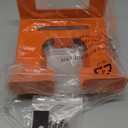 Weed Eater Hanger, Garage Organizer Trimmer Rack, Matel Wall Hooks Weed Wacker Holder, Heavy Duty Garden Tool Organizer for Grass Trimmer, Hedge Trimmer, Garage Tools Storage, Orange 1-Pack