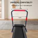 Handle Bar for Walking Pad Compatible with Walking Pad 23" Wide, Adjustable Handrail Height (31.5-43in), Heavy-Duty Steel Frame w/Non-Slip Base