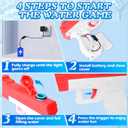 2 Pack Electric Water Gun for Adults Kids, Powerful Automatic Squirt Gun, High Powered Shooting Water Pistol, Long Range 25 FT, Auto Water Blaster, Pool Outdoor Toy Summer Game