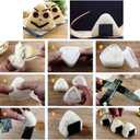 Triangle Sushi Mold Form DIY Tool, White 2 pcs