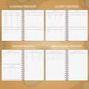 PLANBERRY Budget Planner  Undated Monthly Finance Organizer  Financial Spiral Notebook for Money Budgeting with Expense & Bill Tracker - 6.1x8.1 Softcover (Golden Jungle)