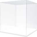 Nynelly Acrylic Display Case for Collectibles,Clear Display Box for Lego 21318 Tree House, Acrylic Boxes for Display Toy Figure, Assemble Countertop Dustproof Showcase with Base,17.7x17.7x17.5 in