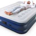 Active Era King Size Air Mattress with Built-in Pump Raised - Premium Elevated Inflatable Mattress Airbed with Raised Pillow - Puncture Resistant 19.5" Tall King Air Mattress with Waterproof Soft Top