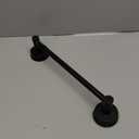 No-Drill Stainless Steel Suction Cup Towel Bar, Adjustable 14.624 Inch Bathroom Towel Rack for Glass Shower Door & Tile Wall, Heavy Duty Wall Mounted Towel Holder(Matte Black)