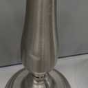 HonoDing Farmhouse Table Lamp for Living Room, Nightstand Lamp with Alabaster Glass Shade, Iron Brushed Nickel Desk Lamp for Living Room Reading Bed Side End Table, Bedroom, Office, Reading Lamp