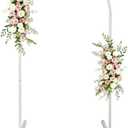 2.6x6ft Arched Backdrop Stand,Metal Arch Backdrop Stand for Wedding Ceremony Baby Shower Birthday Party Garden Floral Balloon Arch Decoration