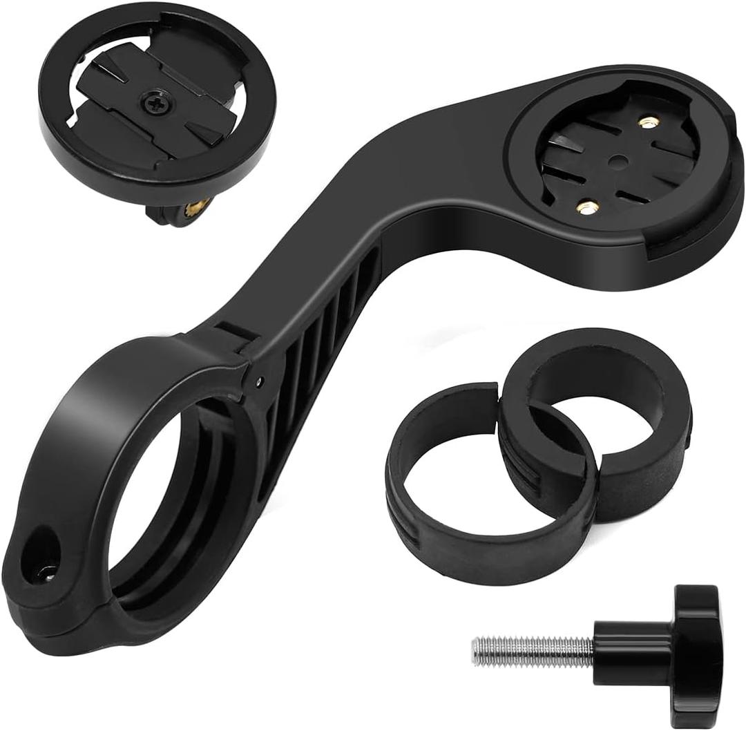 Thinvik Bike Computer Mount for Garmin Edge 1040 1030 840 830 540 530 130 Compatible with 25.4 31.8 35mm Handlebars Comes with Quick Release Gopro Mount Adapter and Light Holder