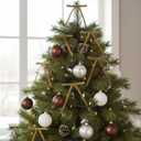 2 x 24Pcs Velvet Bows for Christmas Tree - 5  7 Inch Velvet Christmas Tree Bow - Khaki Bows for Gifts Wrapping - Home Decor - Wedding - Vintage Garland - Holiday Decorations