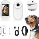 Thumb Body Cam 1080P HD Video Recorder Pet Camera Collar with Wireless Charging Dock  Mini Action Sports Cam, Motion Detection 1.47'' Screen Magnetic Mount Small POV Camcorder for Dogs & Cats