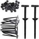 100PCS Nylon Universal Cable Tie Buckle – Heavy Duty Self-Locking Zip Ties Holder with Pin & Button Design, Plastic Cable Ties Tool Fasteners Car Body, UV Resistant Zipties for Car Daily Auto Fixing