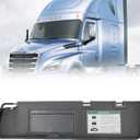 Dasbecan Left Driver Side Truck Sun Visor with Mirror Assembly w/o Wire Compatible with Freightliner Cascadia 2007-2017 (After June 2007) Replace# 924-8005