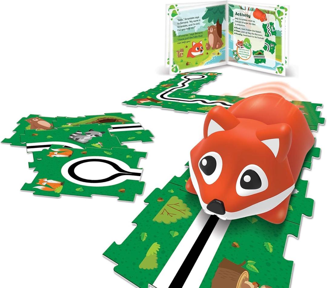 Learning Resources Coding Critters Go Pets Scrambles the Fox Coding Robot, Screen Free Toys for Kids, Electronic Learning & Education Toys Set, Ages 4 and Up