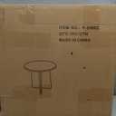 Round End Table Made by Mortise-Tenon CraftsmanshipRustic Brown Side Table with Large Tabletop (Rustic Brown)