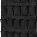 35Large Pockets Over The Door Shoe Organizer, Mesh Pockets Shoe Holder Rack, Capacity Shoe Hanging Storagedoor shoe rack With 4 Metal Hook. (66.9"x 27.1")