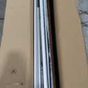 DWANTON Dog Crate Furniture with Cushion, Wooden Kennel Table with Double Doors, Indoor Dog House, Extra Large Size, 43.3" L, White+Rustic Brown