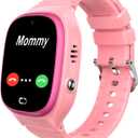 Kids Smart Watch LBS Tracker - Boys Girls Smartwatches for 3-12 Year Old with SOS Camera Alarm Call Camera Class Non Disturb 12 Time Format 1.44'' Touch Screen SOS Electronic Toy Birthday Gifts (Pink)