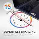 Stylus Pen for iPad 2025-2018 with LED Power Display, 15Mins Fast Charge,Tilt Sensitivity Pencil for iPad 10/9/8/7/6th,11th A16,Air 11/13 M2/M3,Pro 11/13 M4,Pro 12.9",Air 5/4/3,Mini 7/6/5 (Pink)