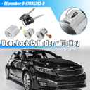X AUTOHAUX 1 Set Door Lock Cylinder with Keys for Isuzu NPR NQR NKR ELF 1994 1995 1996 1997 1998 1999 2000 2001 2002 2003 2004 2005 2006 2007 Door Ignition Lock Cylinder Key 8-97035-293-0