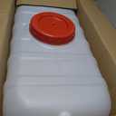 21Gallon/80L Water Storage Tank, Portable Water Tank for Outdoor Camping,Farms and Gardens, Rectangular Translucent White