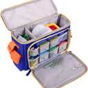 Carrying Case for Little Tikes Story Dream Machine, Travel Storage Bag for Story Books and Characters with Shoulder Strap, 2 Layers (Blue)