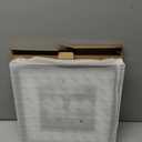 Egofine 12x12 Picture Frame White, Made of Solid Wood with HD Plexiglass for Pictures 8x8 with Mat or 12x12 without Mat, Wall Mounting Display