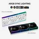 TL-M12QR X3 120mm ARGB PC Fans  Reverse Blade Design, 1500RPM, Silent Operation, Daisy-Chain Connection, with Infinite Mirror Effect (Black-3Pack)