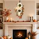Fall Teardrop Swag Decor, Autumn Harvest Wreaths for Front Door