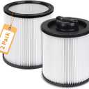 DXVC6910 Cartridge Filter Replacement for DEWALT Wet Dry Vacuum Cleaners 6-16 Gallon, Compatible with Dewalt DXV06P DXV09P DXV10P DXV10PL DXV10SA DXV12P DXV14P DXV16P, 2 Pack