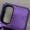 SURITCH for Samsung Galaxy S25 Plus Case with 360 Rotatable Hand Strap Phone Grip & Invisible Kickstand & Slide Camera Cover, Rugged Shockproof Protective Cover for S25 Plus -Dark Purple