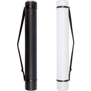 TRANSON 2-pack Durable Poster Storage Tube with Straps 24"-40" Extendable for Blueprints, Artwork, Maps, Posters